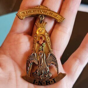 Trenton NJ INRI Masonic Pins Medal FINAL